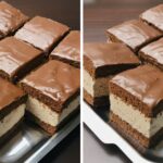 Cappucinós tiramisu kocka, nagyon finom és elképesztően krémes süti